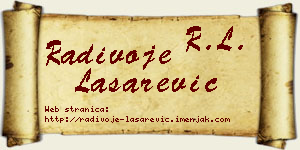 Radivoje Lašarević vizit kartica